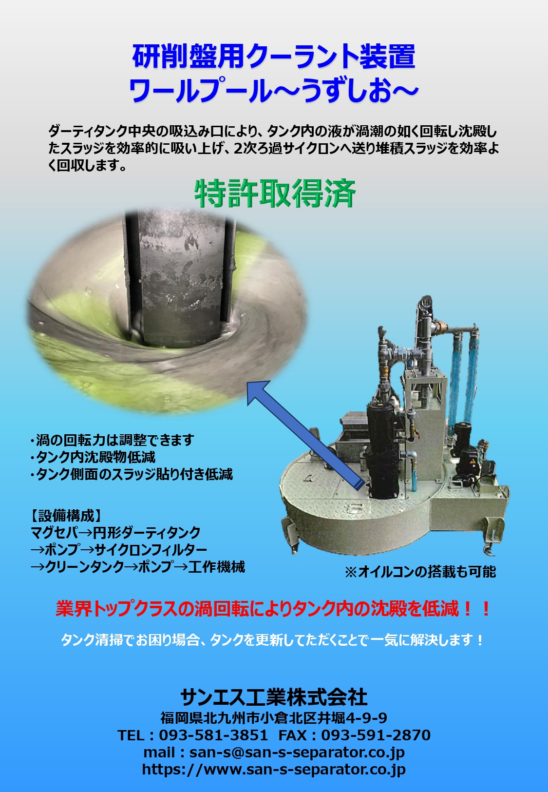 研削盤用クーラント装置